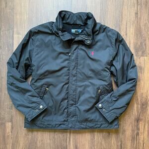 Polo Ralph Lauren Black Jacket Men’s XL Preppy Red Pony Logo